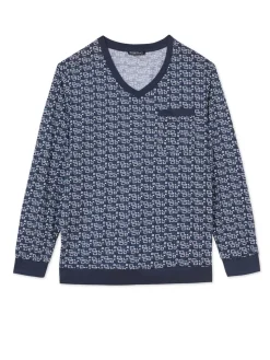 Homme Daxon Pyjama forme jogging jersey pur coton