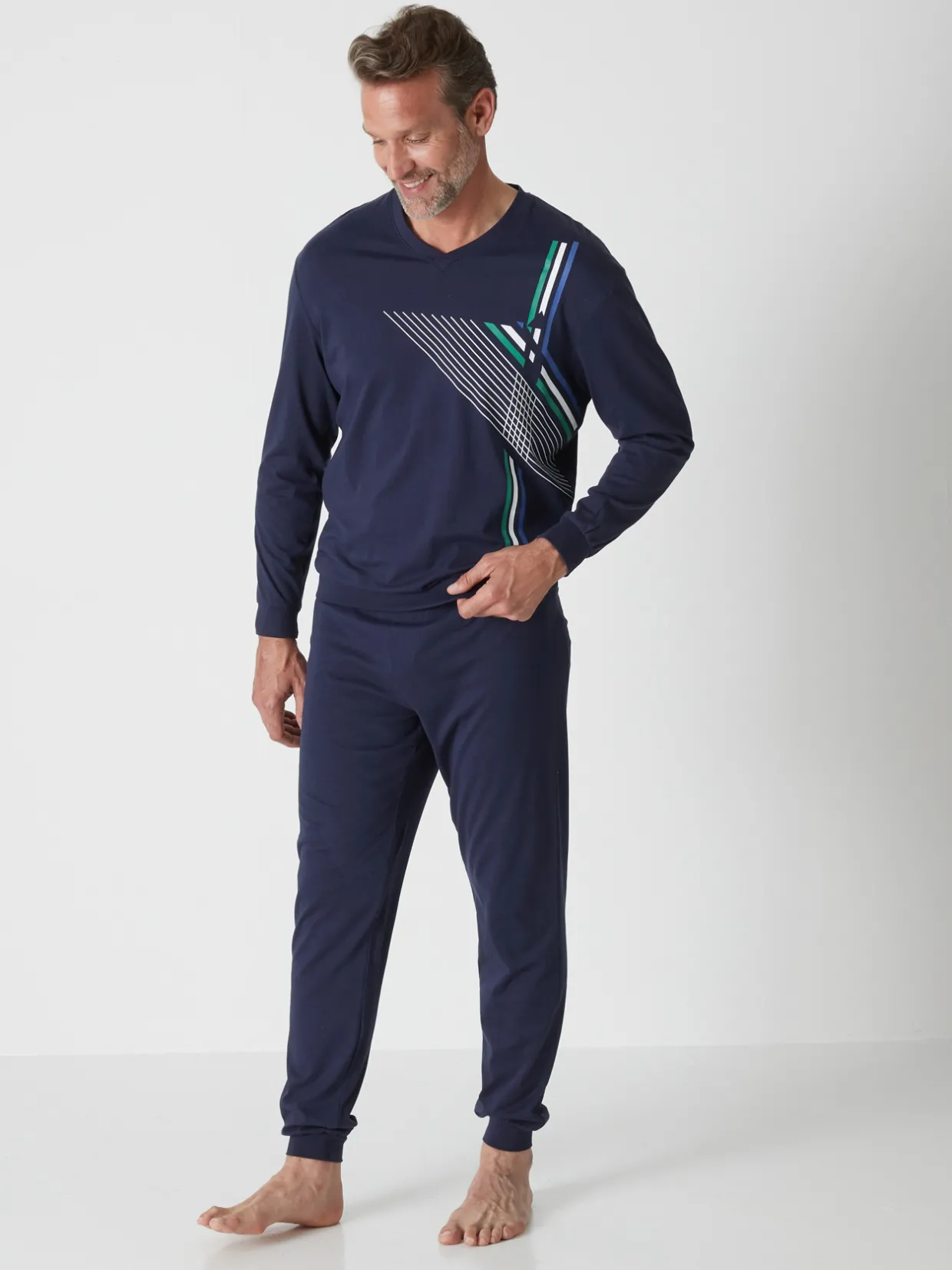 Homme Daxon Pyjama maille jersey pur coton