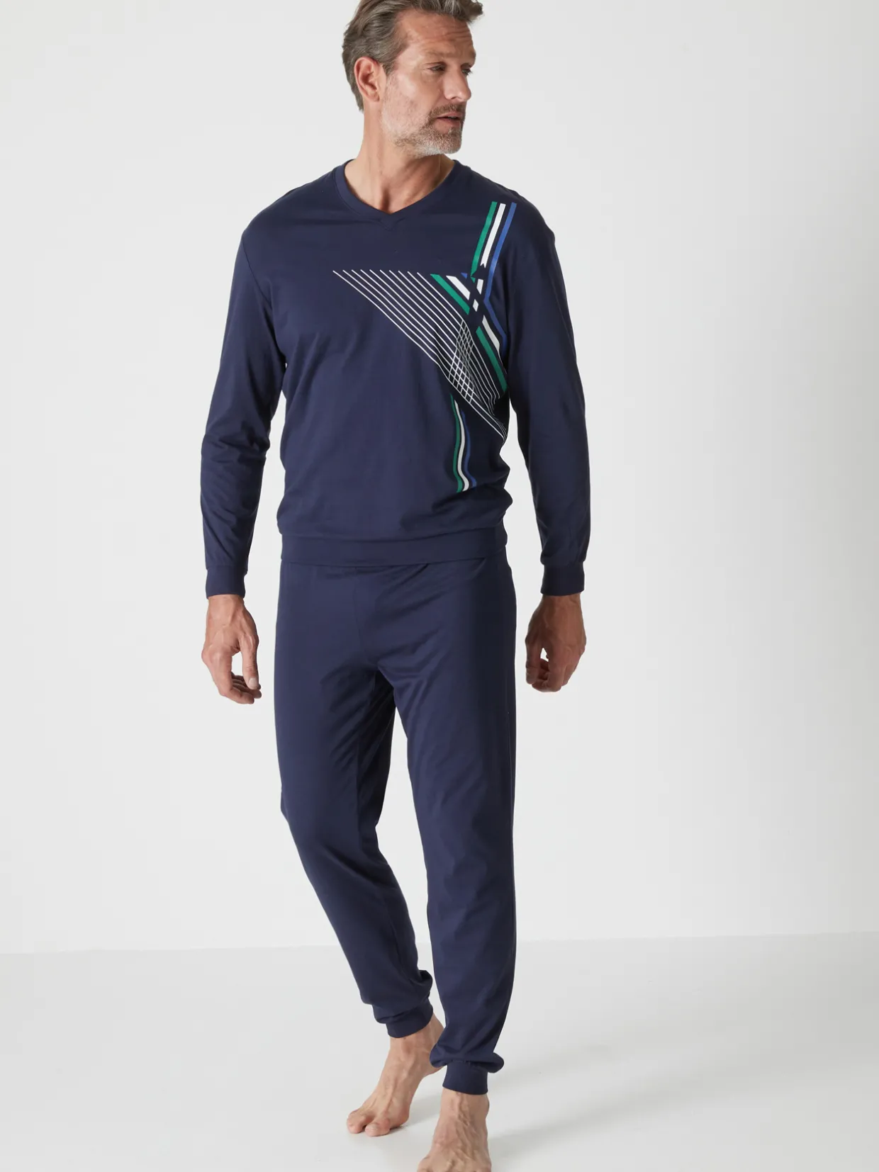 Homme Daxon Pyjama maille jersey pur coton