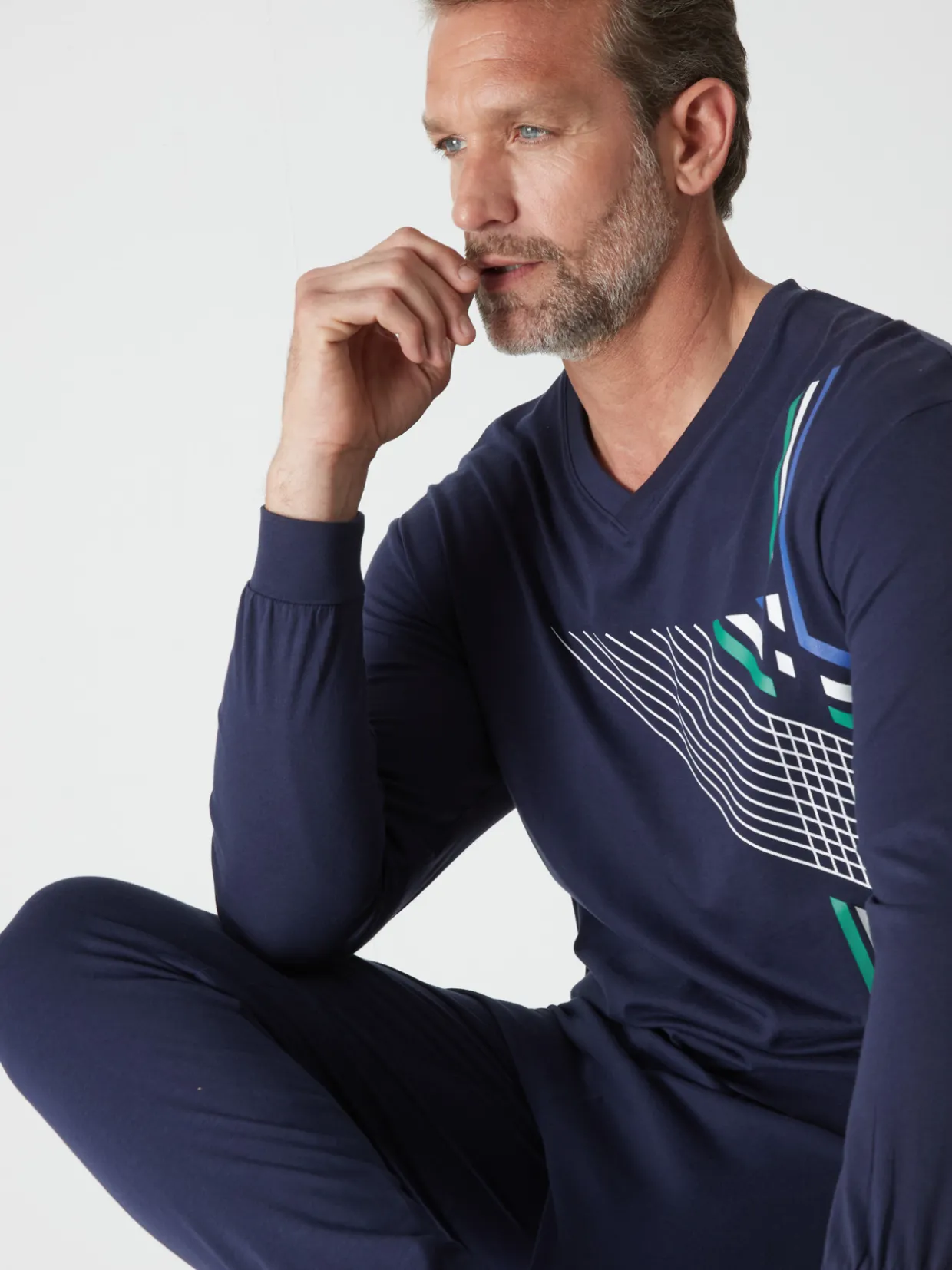 Homme Daxon Pyjama maille jersey pur coton