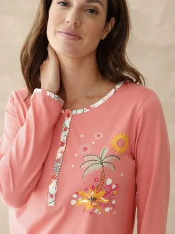 Daxon Pyjama manches longues jersey pur coton