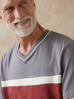 Homme Daxon Pyjamas jersey pur coton lot de 2