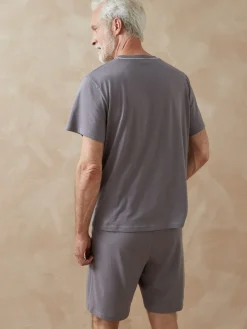 Homme Daxon Pyjashorts à rayures en jersey lot de 2