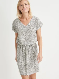 Femme Daxon Robe 3 trous tissu fluide