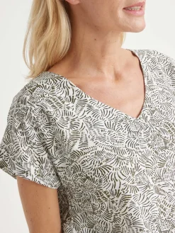 Femme Daxon Robe 3 trous tissu fluide