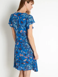 Femme Daxon Robe à volants, manches courtes