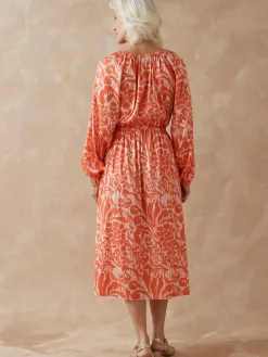 Femme Daxon Robe ample en tissu satiné