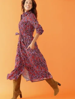 Femme Daxon Robe chemisier boutonnée