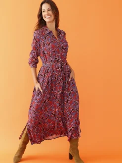 Femme Daxon Robe chemisier boutonnée