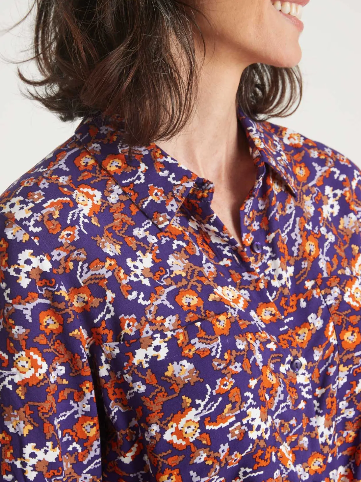 Femme Daxon Robe chemisier toute boutonnée