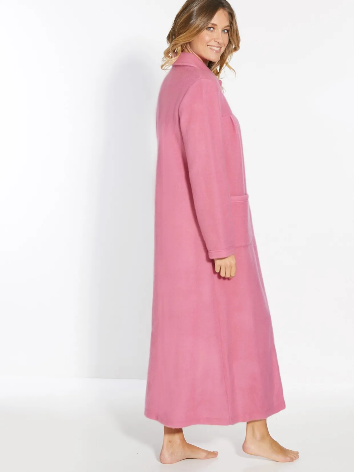 Daxon Robe de chambre col Claudine courtelle