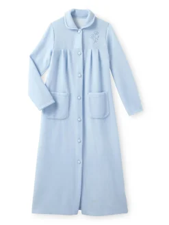 Daxon Robe de chambre col Claudine courtelle