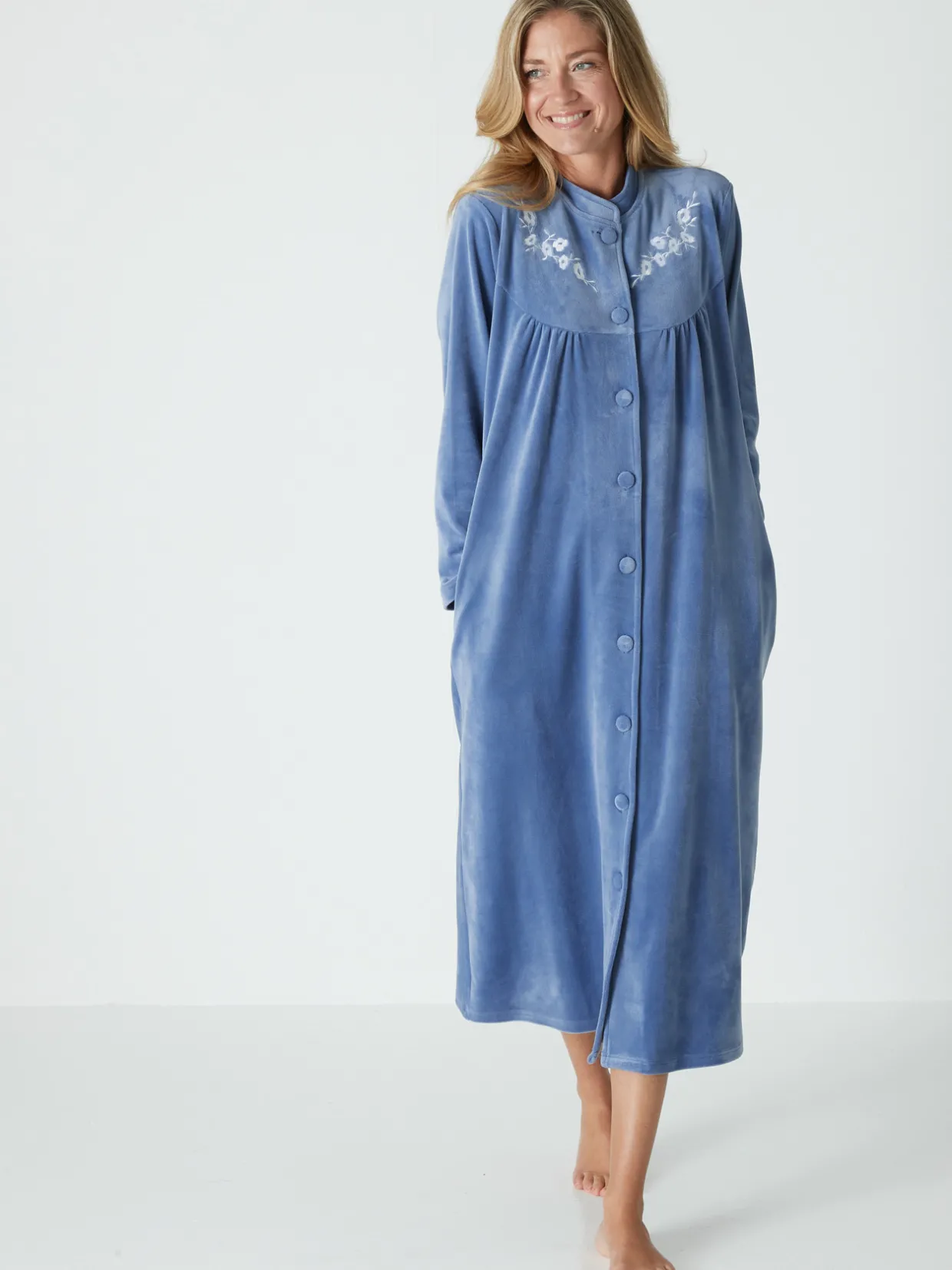 Daxon Robe de chambre en maille velours