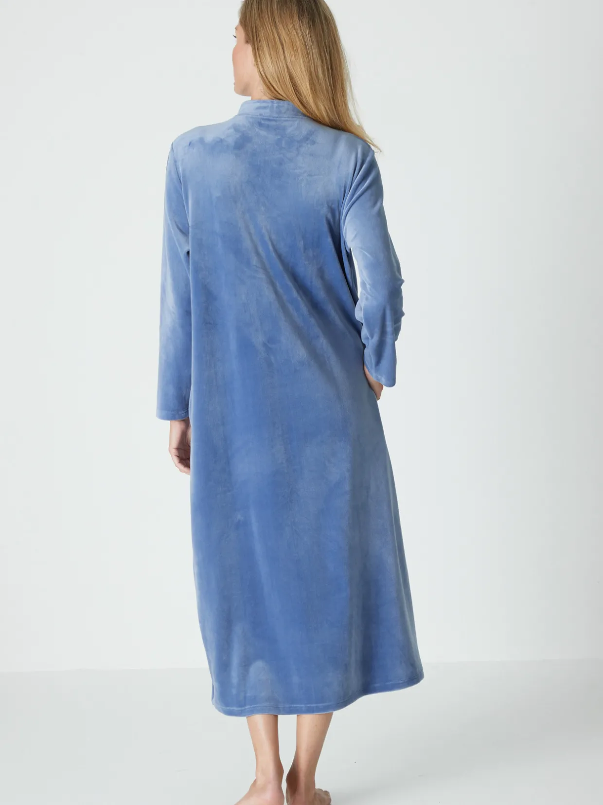 Daxon Robe de chambre en maille velours