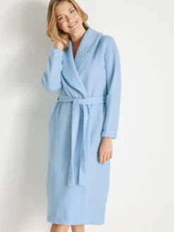 Daxon Robe de chambre en molleton courtelle