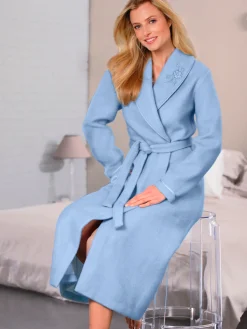 Daxon Robe de chambre en molleton courtelle