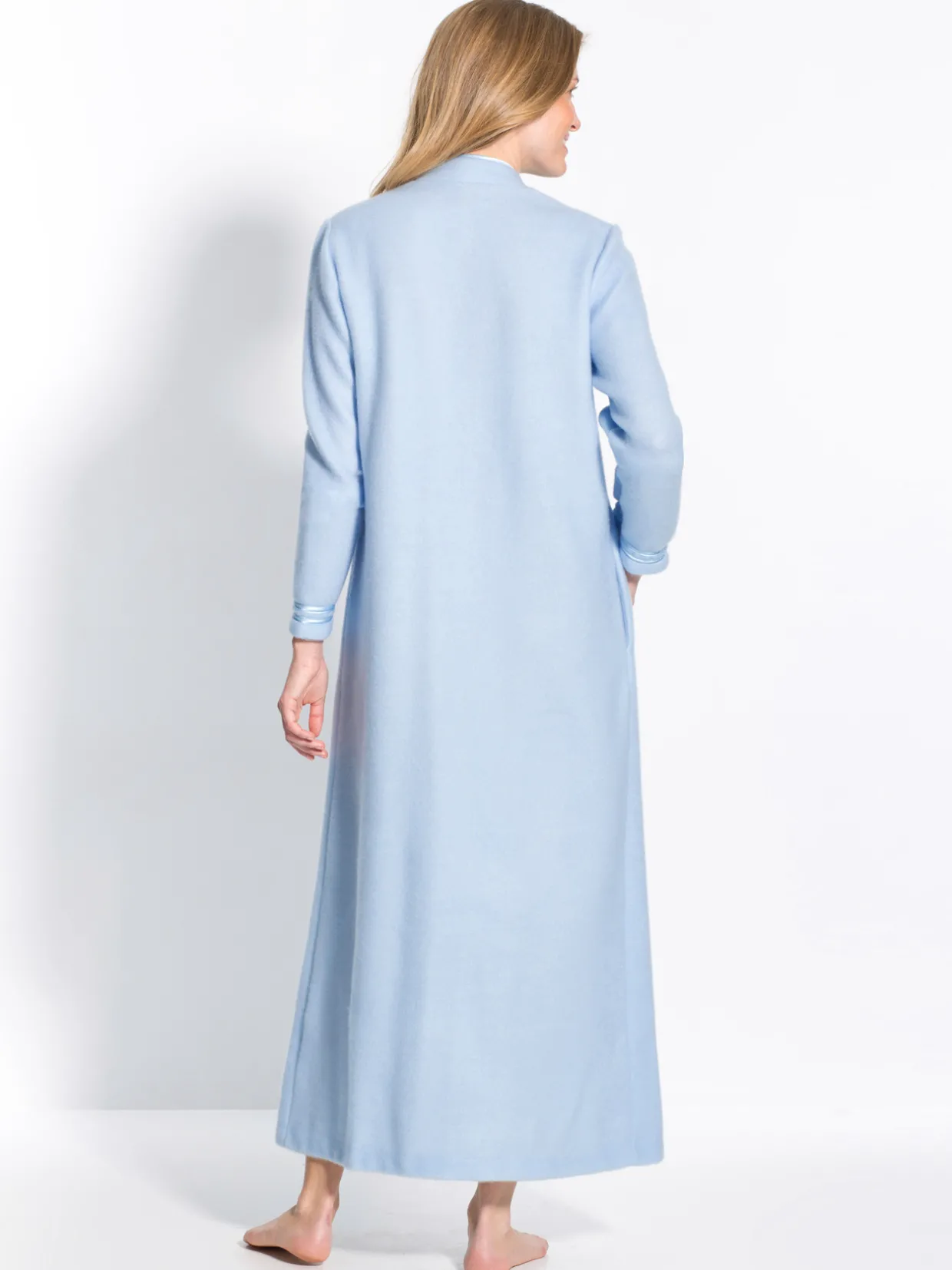 Daxon Robe de chambre molleton courtelle