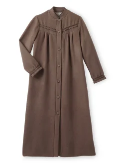 Daxon Robe de chambre molleton courtelle