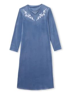 Daxon Robe d'hôtesse en maille velours