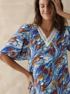 Daxon Robe d'hôtesse fluide