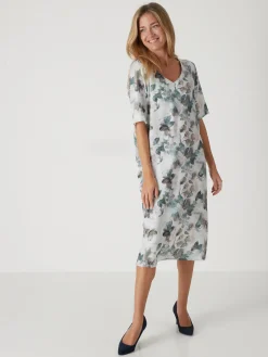 Femme Daxon Robe effet satiné manches larges