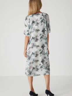 Femme Daxon Robe effet satiné manches larges