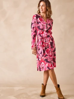 Femme Daxon Robe en maille crêpe