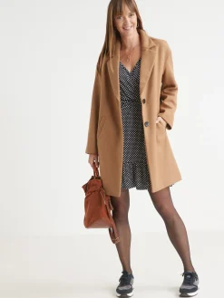 Femme Daxon Robe en maille effet cache-coeur