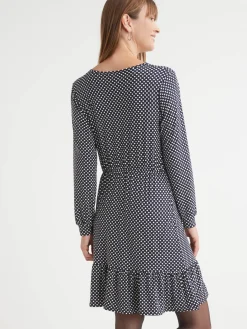 Femme Daxon Robe en maille effet cache-coeur