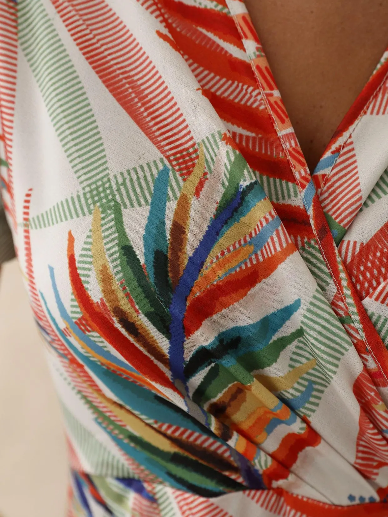 Femme Daxon Robe en maille effet portefeuille