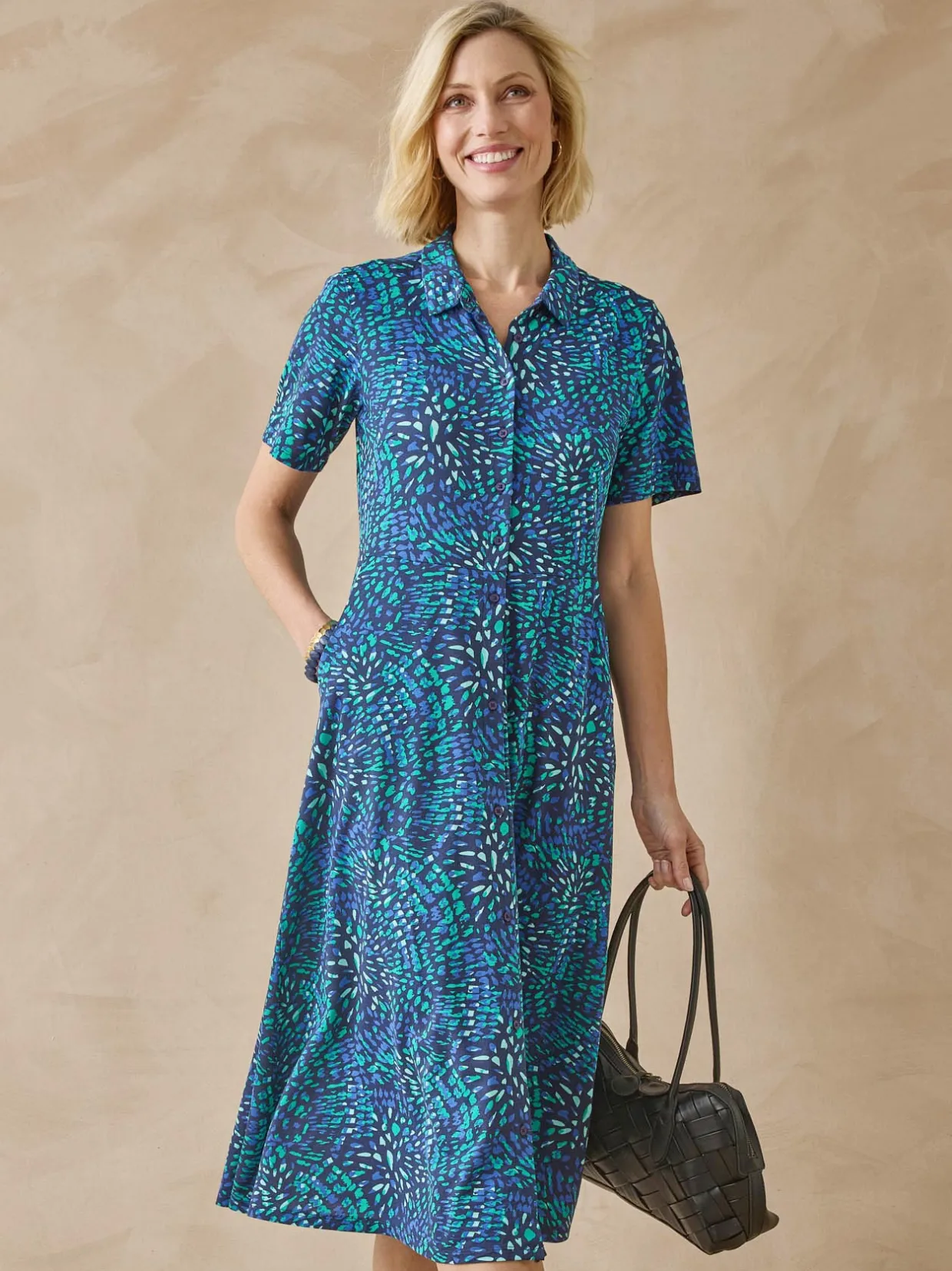 Femme Daxon Robe en maille fluide