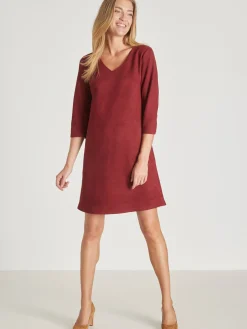 Femme Daxon Robe en maille suédine