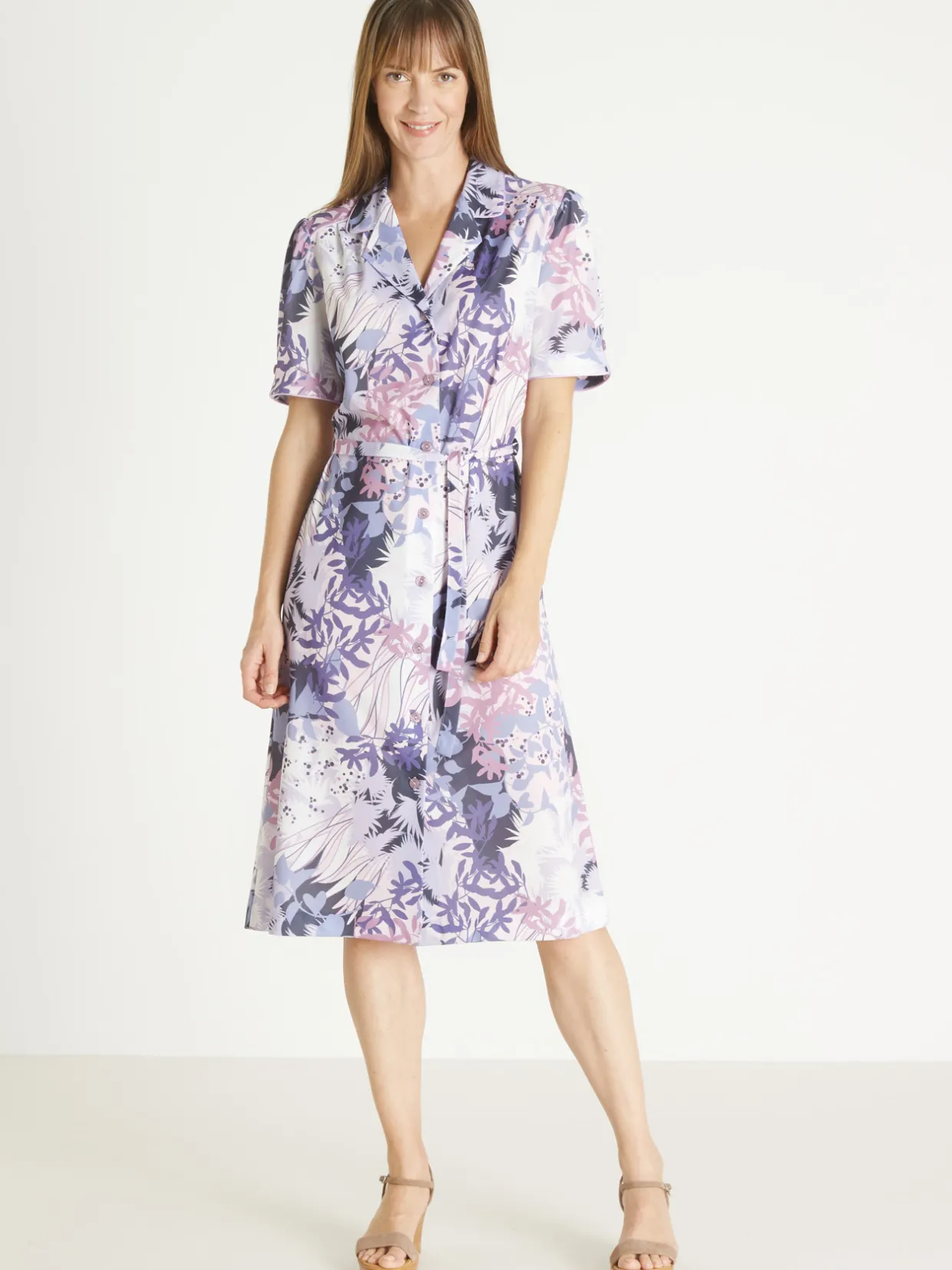 Femme Daxon Robe en maille toute boutonnée