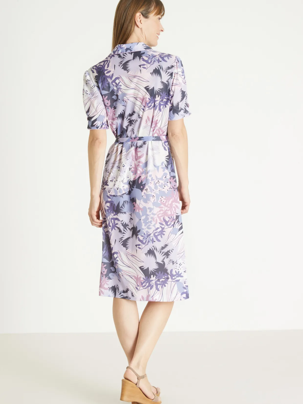 Femme Daxon Robe en maille toute boutonnée