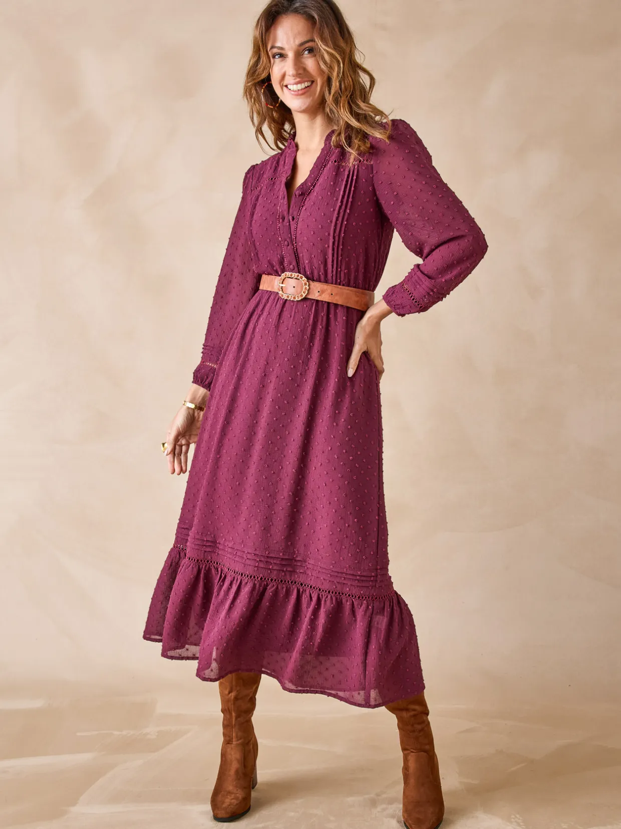Femme Daxon Robe en plumetis