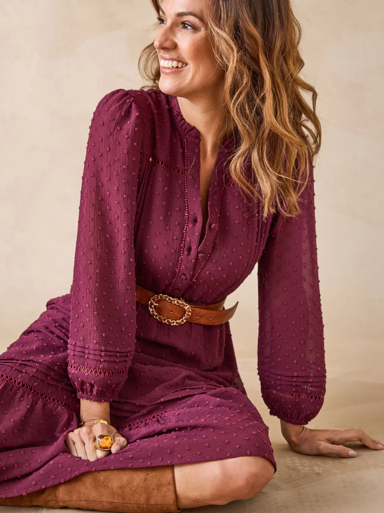 Femme Daxon Robe en plumetis