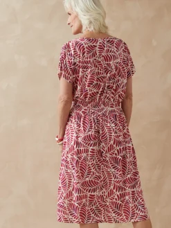 Femme Daxon Robe encolure bateau en maille fluide