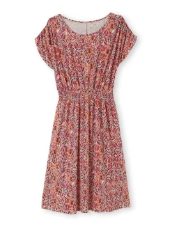 Femme Daxon Robe encolure bateau en maille fluide