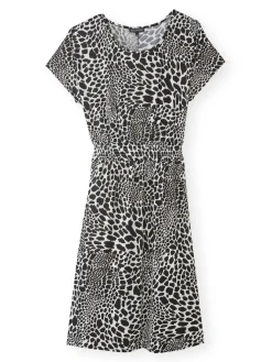 Femme Daxon Robe encolure bateau en maille fluide