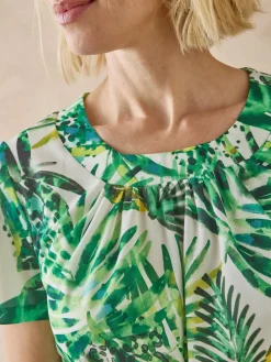 Femme Daxon Robe encolure ronde en maille fluide