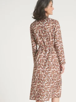 Femme Daxon Robe élégante en maille col lavallière