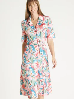Femme Daxon Robe élégante toute boutonnée
