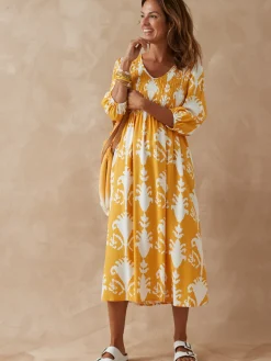 Femme Daxon Robe longue à smocks