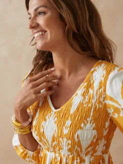 Femme Daxon Robe longue à smocks