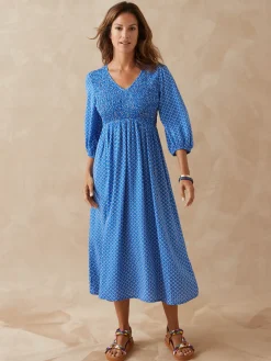 Femme Daxon Robe longue à smocks
