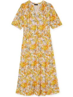 Femme Daxon Robe longue à volants