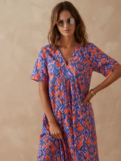 Femme Daxon Robe longue pur coton