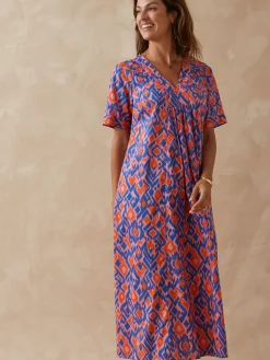 Femme Daxon Robe longue pur coton