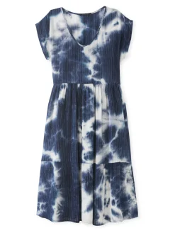 Femme Daxon Robe tie and dye à volants