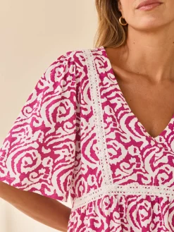 Femme Daxon Robe évasée élastiquée taille